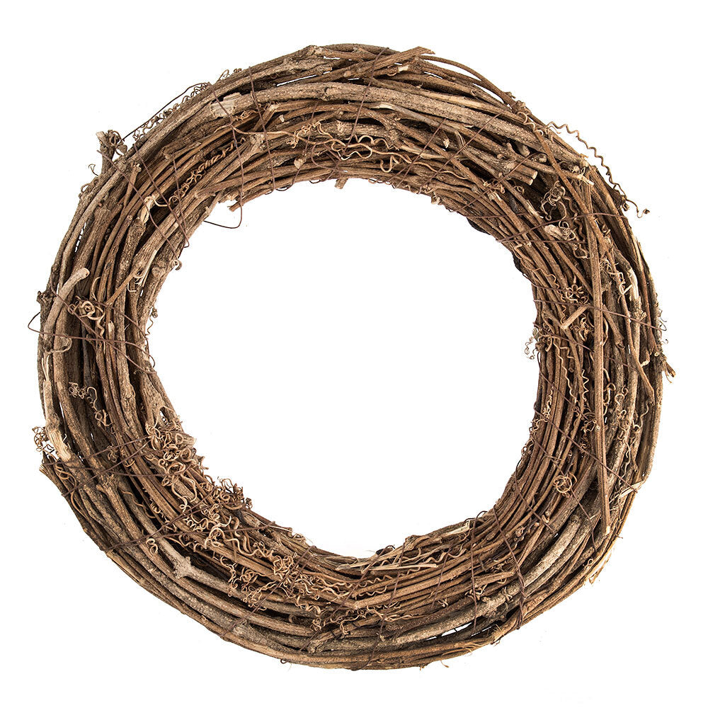 Groves Wreath Base: Willow: Natural: 30cm/11.8in