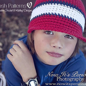 Easy Crochet Newsboy Visor Hat Pattern 112