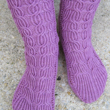 Mt. Meakin Cabled Socks