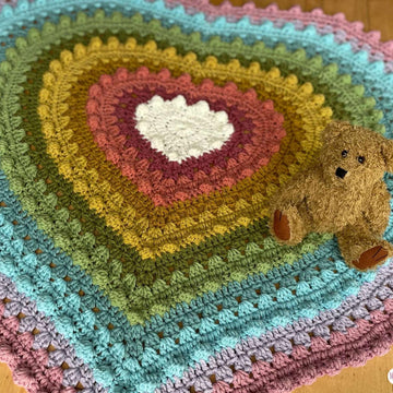 Bobblina Heart Blanket