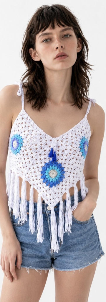 Tassel Crochet Top
