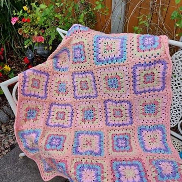 Larksfoot Granny Square Blanket