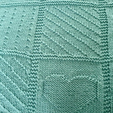 So Precious Heart Patchwork effect Baby Blanket
