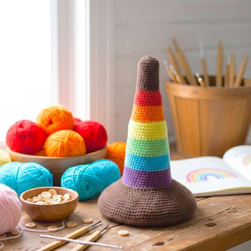 Rainbow Bear stacking rings toy