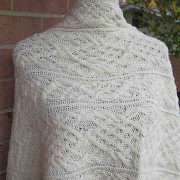 Mount Lyell Cabled Shawl