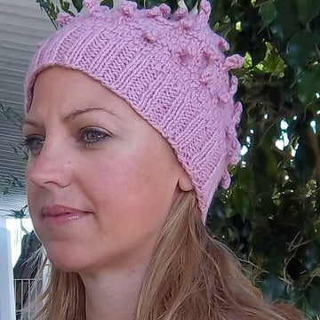 Pink Bobble Hat