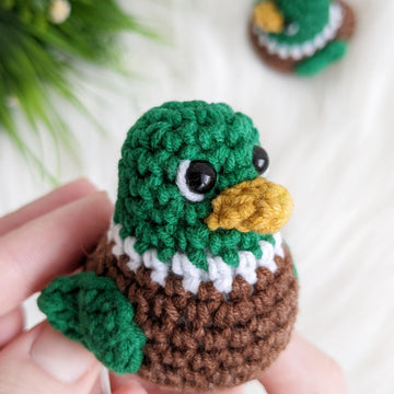 Crochet duck pattern, amigurumi mallard duck easy crochet pattern