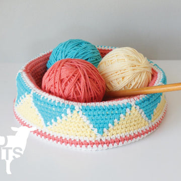 Convertible Triangle Color Blocked Bowl (2015003)