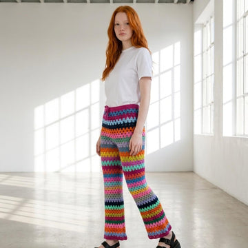 3/4 Crochet Flared Trousers