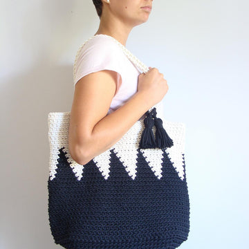 Large Geometric Tote