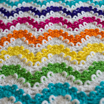 Loop the Loop Chevron Afghan