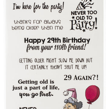 Art Impressions Laugh Lines Stamp - Never Too Old