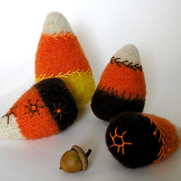 Felted Woolly Candy Corn
