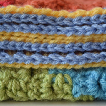 Diagonal Rainbows Baby Blanket