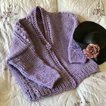 The Willshire Lavender Cardigan