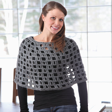 364 Old Sheldon House Crocheted Capelet - Crochet Pattern for Women in Valley Yarns Berkshire Bulky