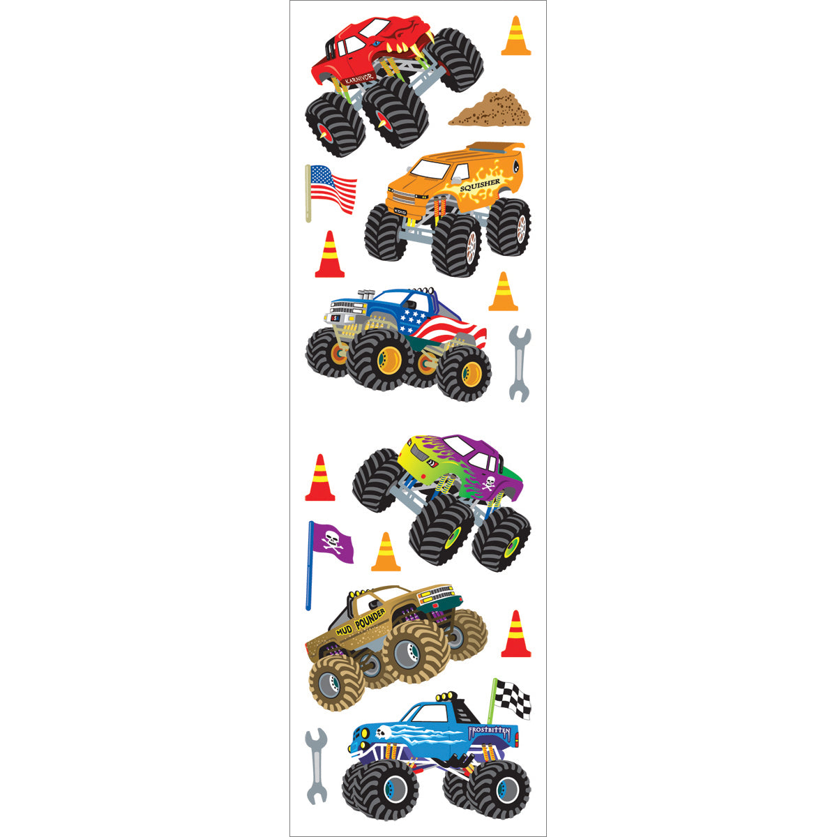 Mrs. Grossman's Stickers - Monster Trucks