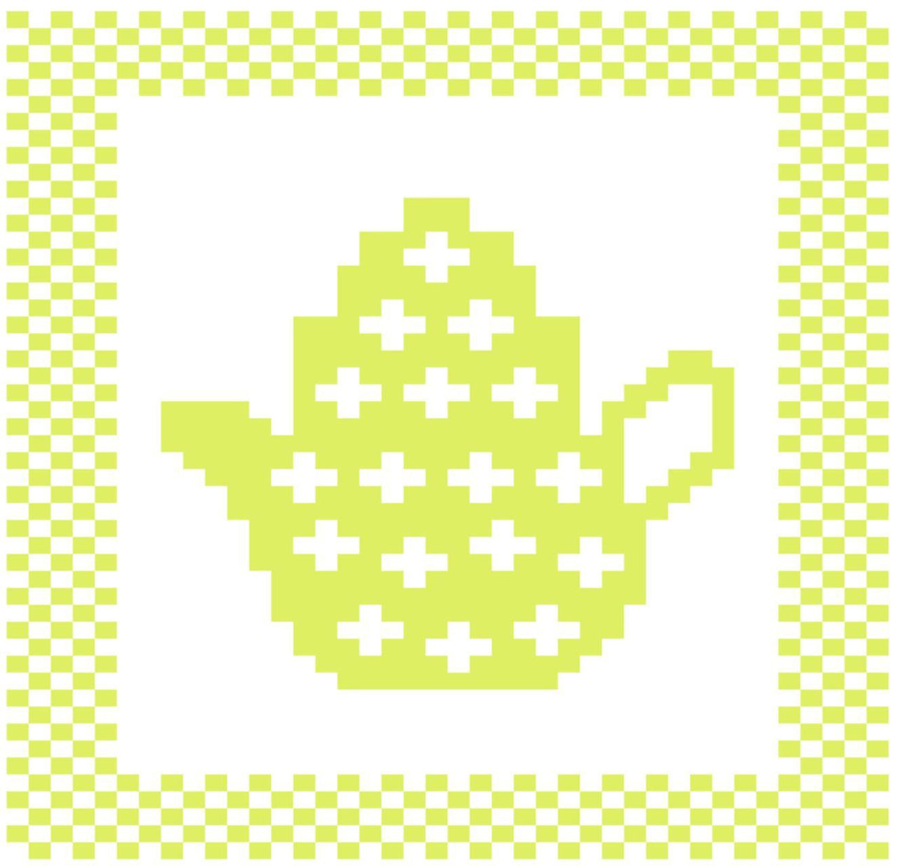 Mini Flower Teapot Dishcloth
