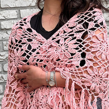 Cleopatra Flower Shawl