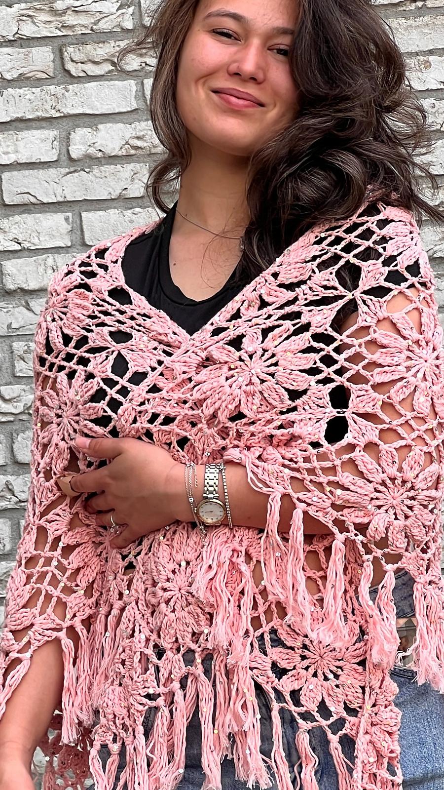 Cleopatra Flower Shawl