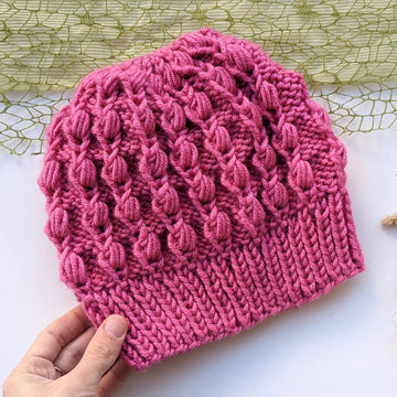 Puff Stitch Fiore Hat