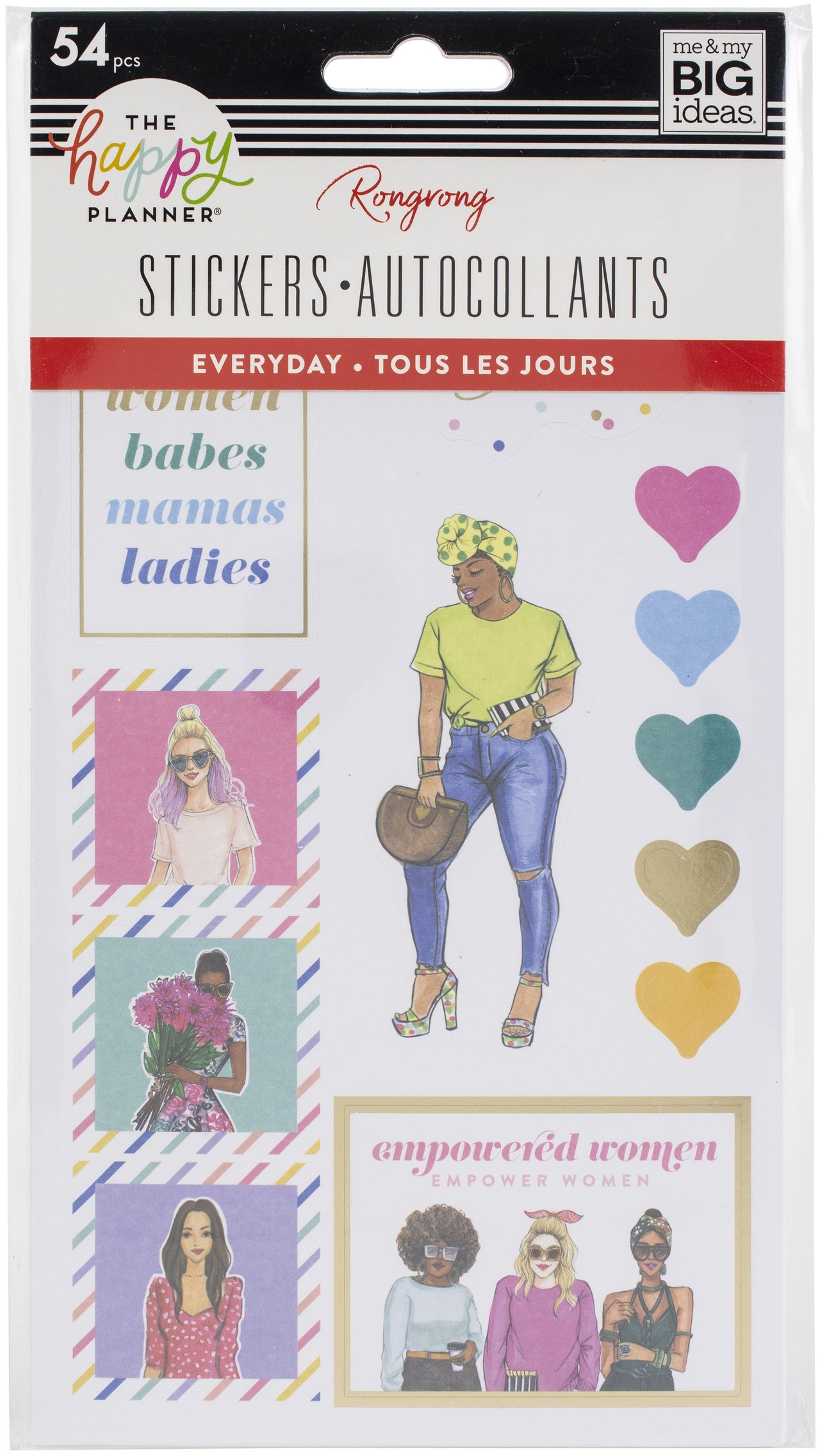 Happy Planner Stickers 5/Sheets - Rongrong Girls Support
