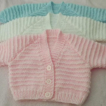 Garter stitch Pattern baby cardigan