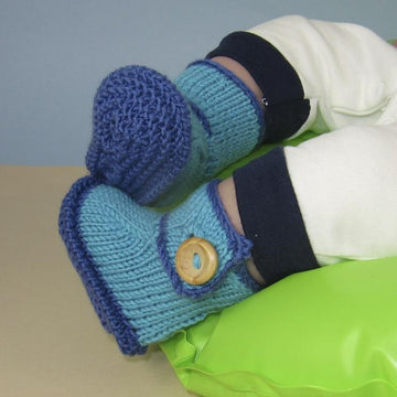 Baby One Button Bumper Booties