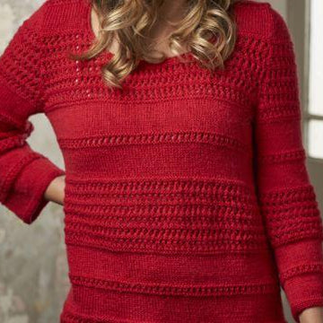 Eyelet Stripes Jumper