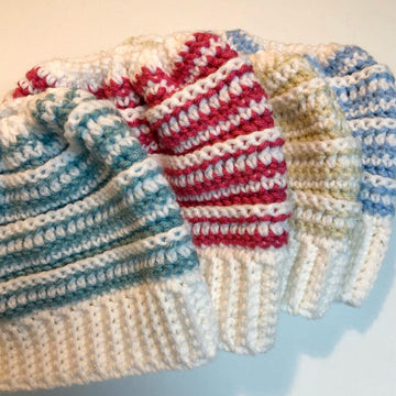 Alison Messy Bun Beanie Crochet Ppattern