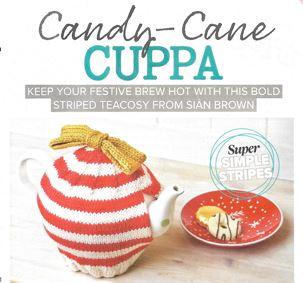 Candy Cane Tea Cosy