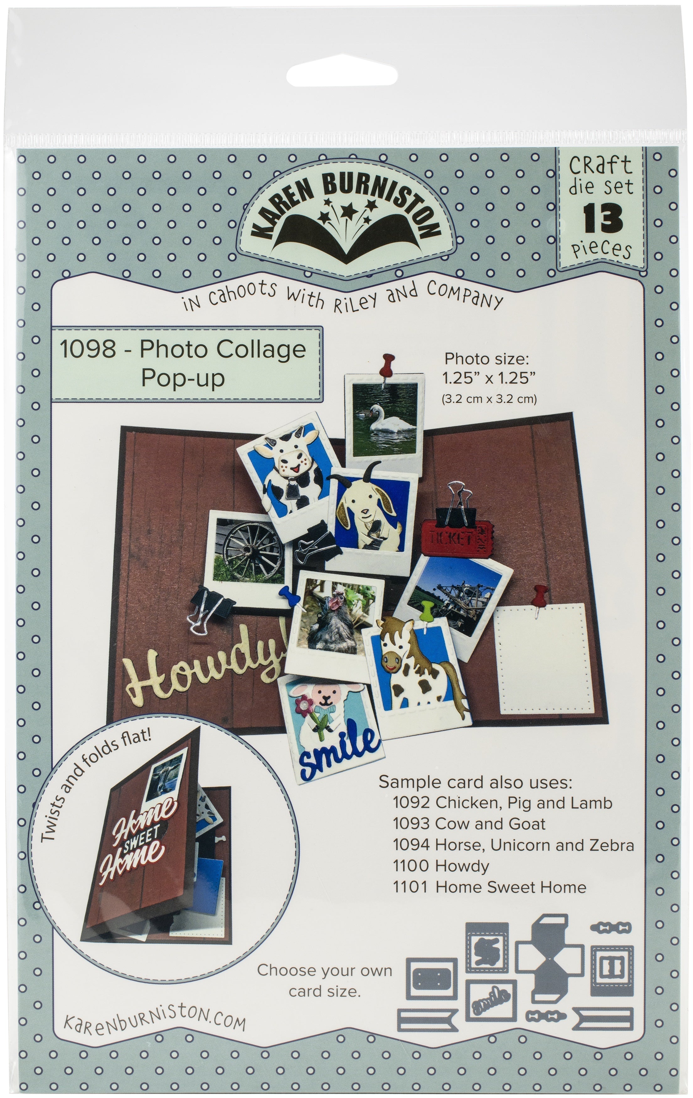 KB Riley Karen Burniston Dies - Photo Collage Pop-Up