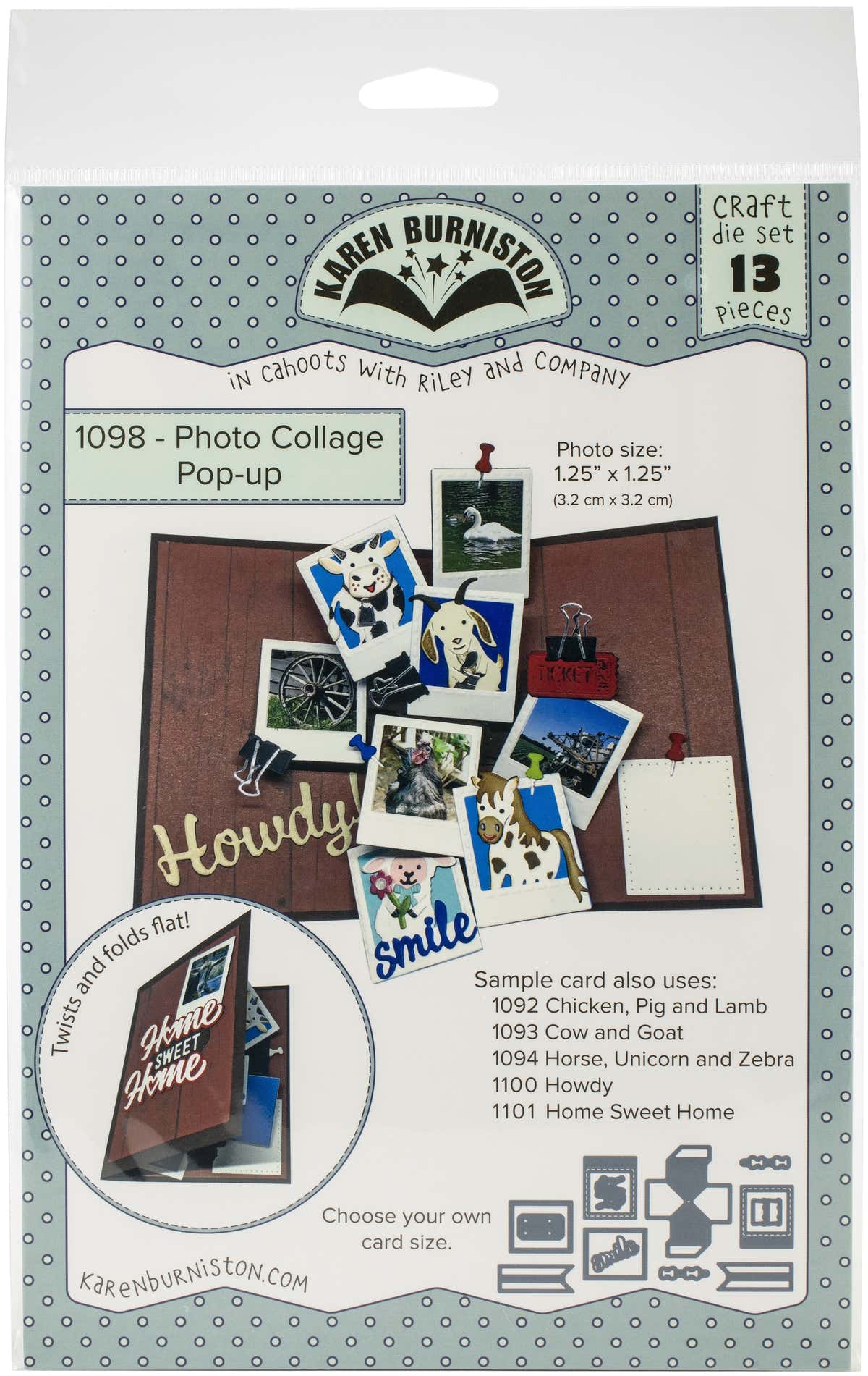 KB Riley Karen Burniston Dies - Photo Collage Pop-Up