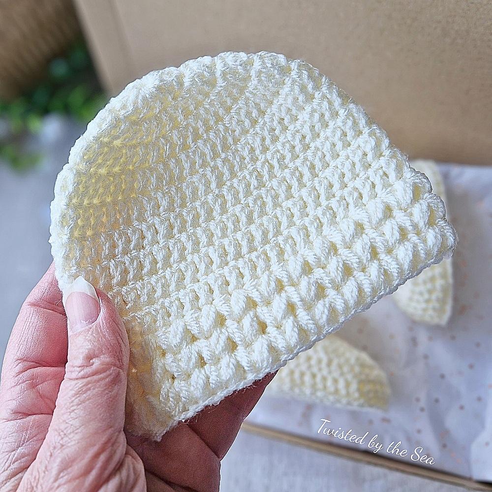 Puff V Stitch Baby Hat