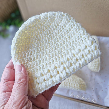 Puff V Stitch Baby Hat