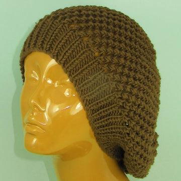 Simple Chunky Lacey Tam Slouch Hat