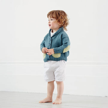 Patch Pocket Jacket - Cardigan Knitting Pattern for Babies in Debbie Bliss Baby Cashmerino
