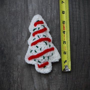 Christmas Tree Cake Little Debbie Amigurumi Food