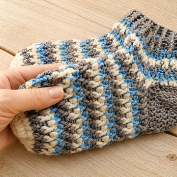 Warm Winter Crochet Socks Summer Colors PDF Pattern (S37)