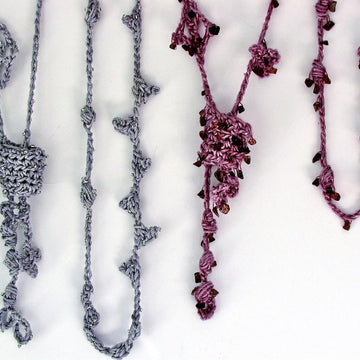 Trailing Vine Freeform Lariat Necklace