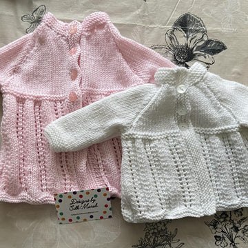 Effie Baby Matinee Jacket Knitting Pattern Birth-6 months approx
