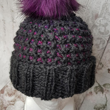 Blackberry Bobble Hat