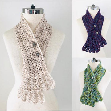 Elegant Lace Accent Scarf