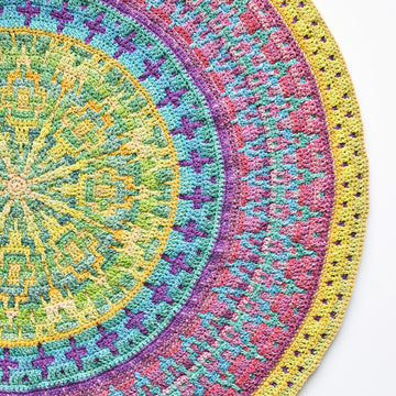 Ocean Time Mandala Rug