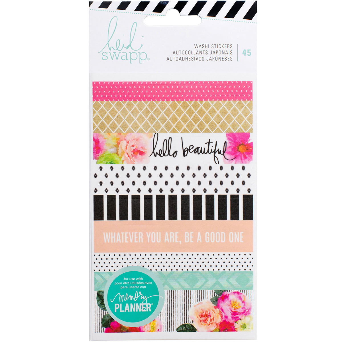 American Crafts Heidi Swapp Memory Planner Washi Sticker Sheets 3/Pkg - 466240