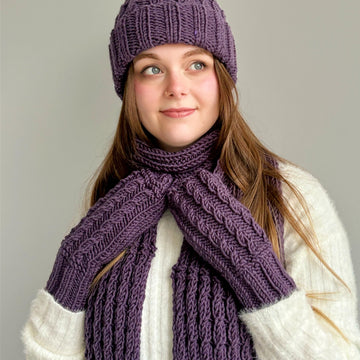 'Katie’ Hat, Mittens and Scarf