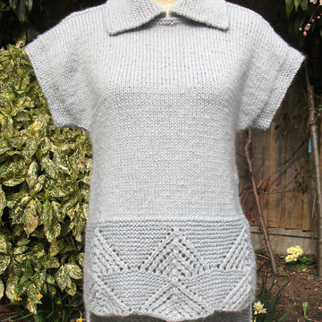 Split-Hem Tunic with Optional Collar