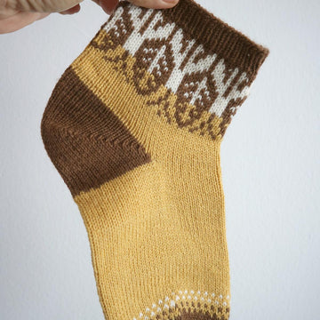Autumn Leaves Colorwork Socks