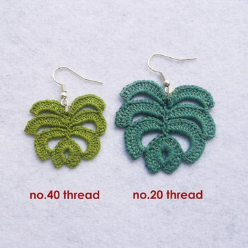 Monstera earrings