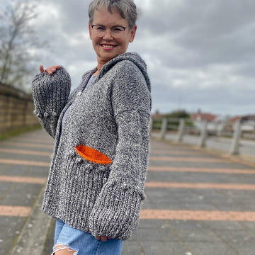 Marled Hoody Cardigan